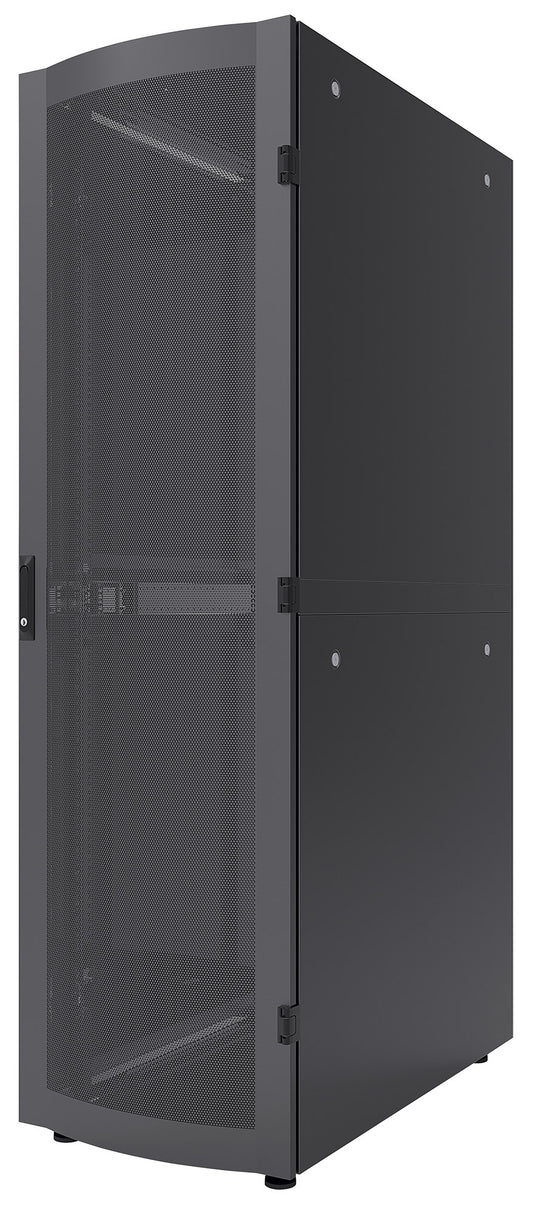 19" Serverschrank, Standard Line, 42 HE, 1200 (T) x 600 (B) mm, schwarz Image 1