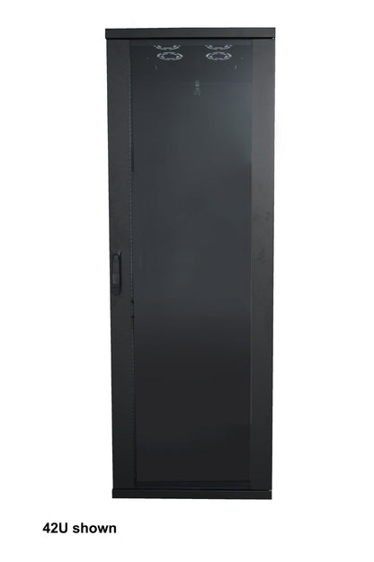 19" Netzwerkschrank, Basic Line, 32 HE, 800 (T) x 600 (B) mm, schwarz Image 2