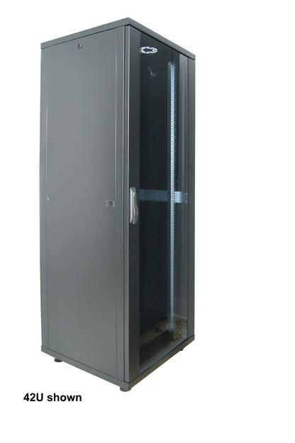 19" Netzwerkschrank, Basic Line, 32 HE, 800 (T) x 600 (B) mm, schwarz Image 3