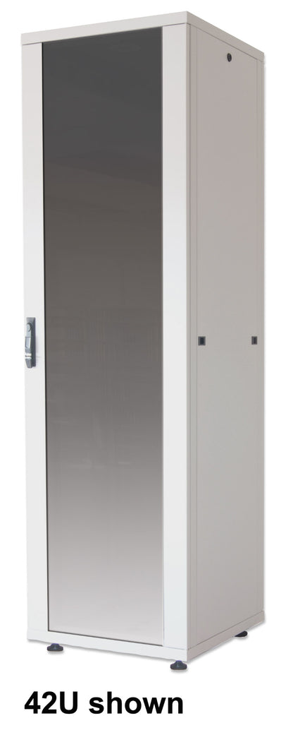 19" Netzwerkschrank, Basic Line, 32 HE, 800 (T) x 600 (B) mm, grau Image 1
