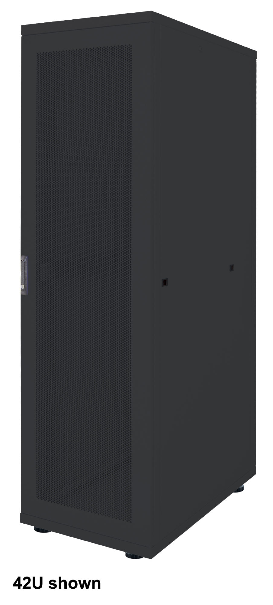 19" Serverschrank, Basic Line, 42 HE, 1000 (T) x 600 (B) mm, schwarz Image 1