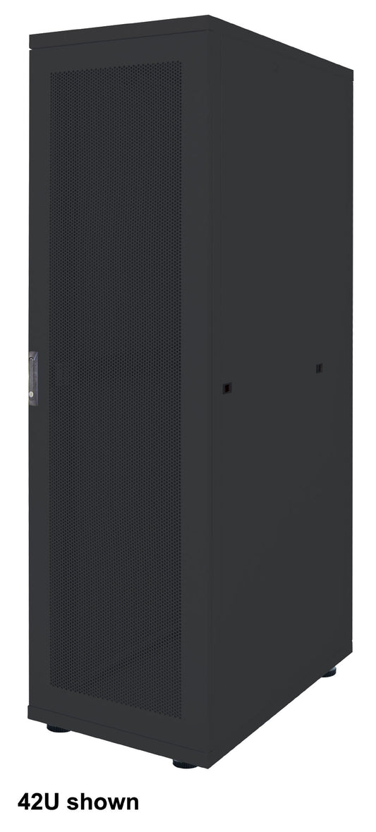 19" Serverschrank, Basic Line, 42 HE, 1000 (T) x 600 (B) mm, schwarz Image 1