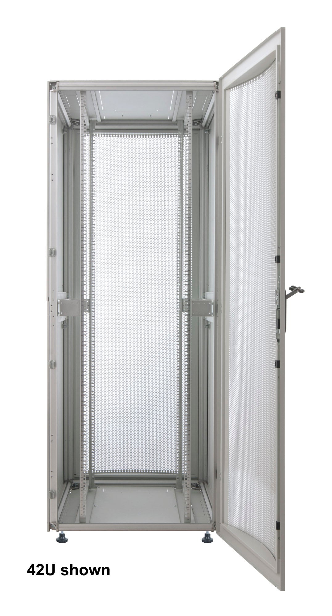 19" Serverschrank, Premium Line, 26 HE, 1322 (H) x 600 (B) x 1000 (T) mm, grau Image 4