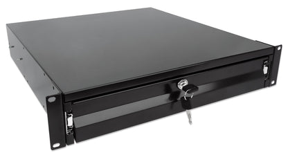 19" Schublade, 2 HE, 466 mm Tiefe, schwarz Image 2