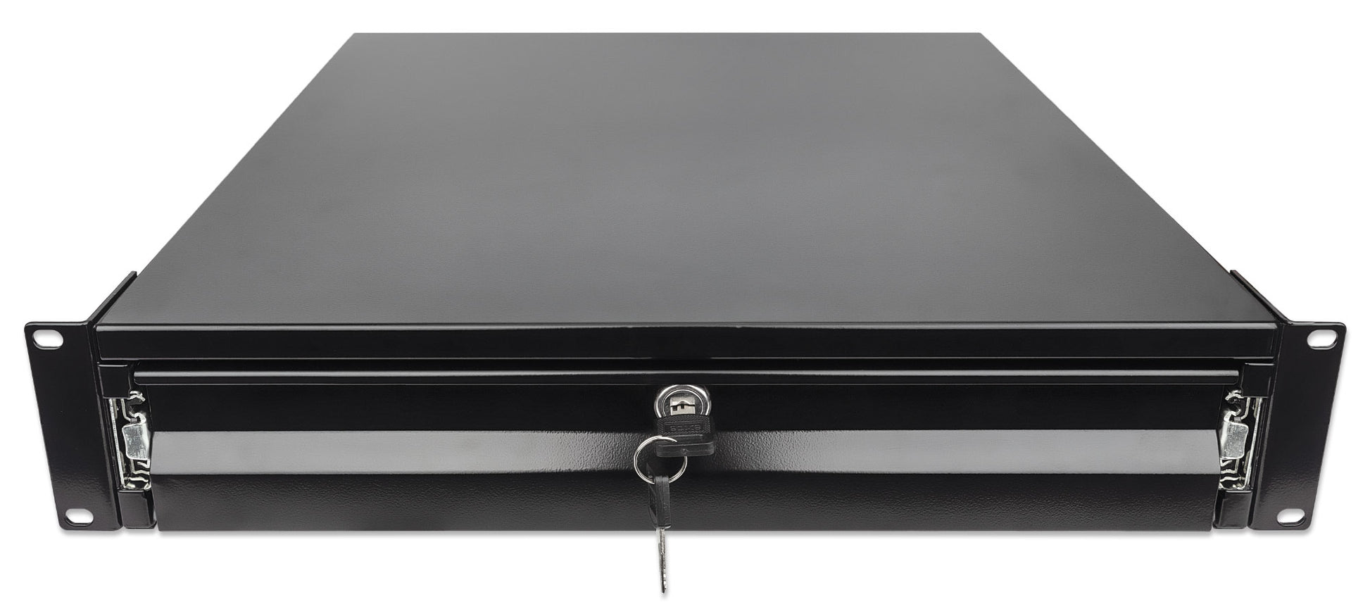 19" Schublade, 2 HE, 466 mm Tiefe, schwarz Image 3