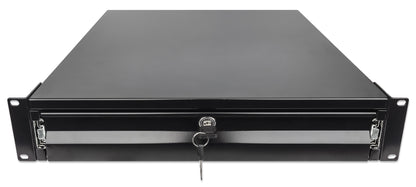 19" Schublade, 2 HE, 466 mm Tiefe, schwarz Image 3