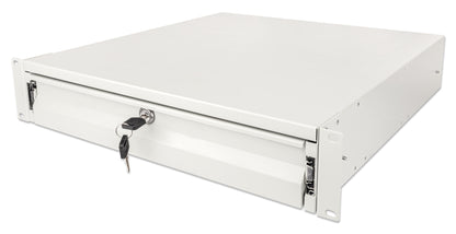 19" Schublade, 2 HE, 466 mm Tiefe, grau Image 1