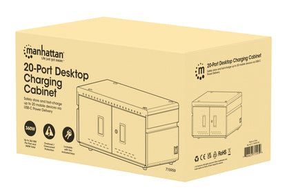 20-Port USB-C Desktop Ladeschrank - 18W pro Port Packaging Image 2
