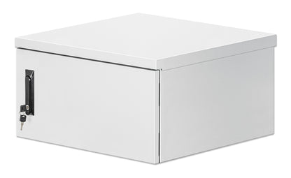6 HE Industrieller IP55 19" Wandverteiler mit integrierten Lüftern, grau Image 1