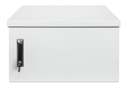 6 HE Industrieller IP55 19" Wandverteiler mit integrierten Lüftern, grau Image 3