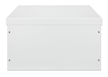 6 HE Industrieller IP55 19" Wandverteiler mit integrierten Lüftern, grau Image 4