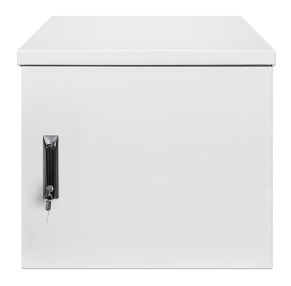 12 HE Industrieller IP55 19" Wandverteiler mit integrierten Lüftern, grau Image 3