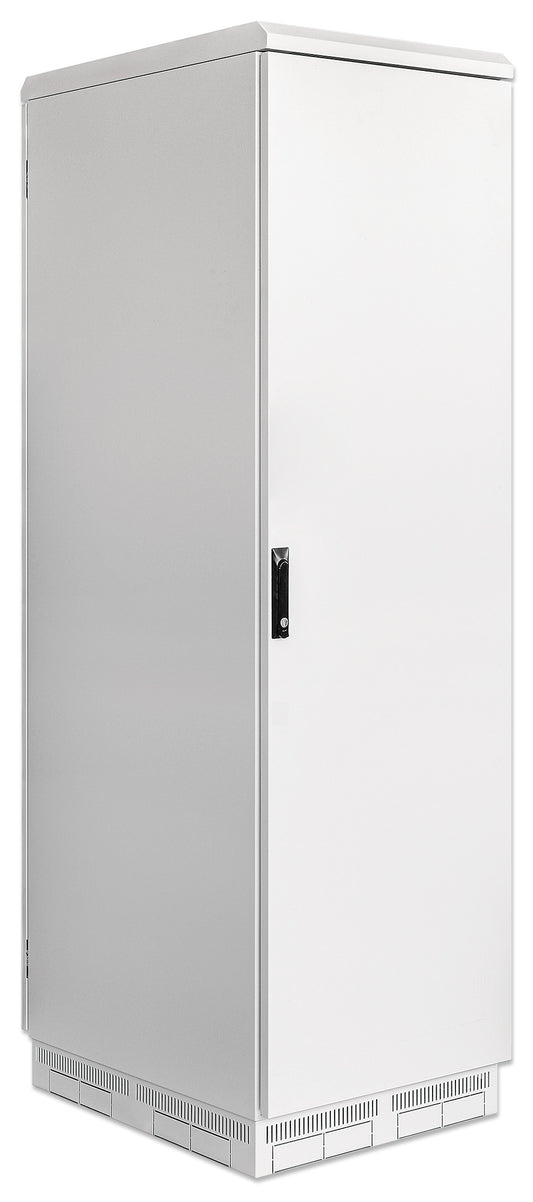 Industrieller IP55 19" Netzwerkschrank mit integrierten Lüftern, 42 HE, 1000 (T) x 600 (B) mm, grau Image 2