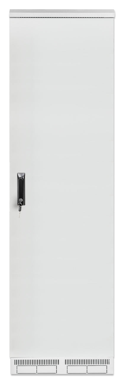 Industrieller IP55 19" Netzwerkschrank mit integrierten Lüftern, 42 HE, 1000 (T) x 600 (B) mm, grau Image 3