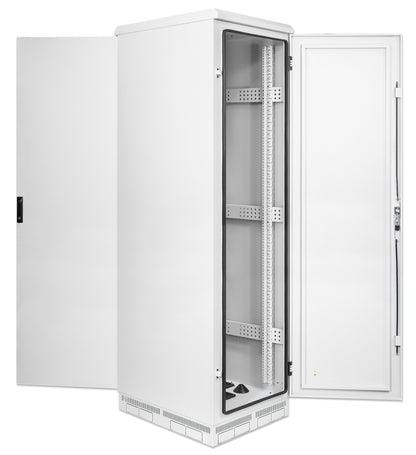 Industrieller IP55 19" Netzwerkschrank mit integrierten Lüftern, 42 HE, 1000 (T) x 600 (B) mm, grau Image 5