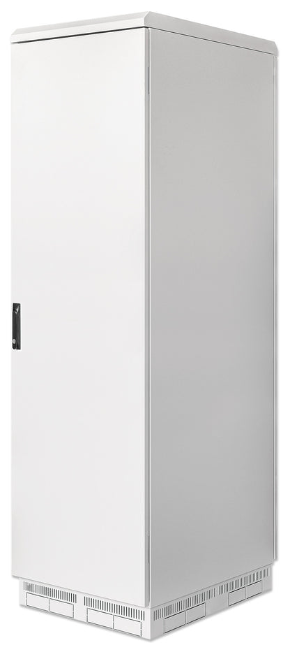 Industrieller IP55 19" Netzwerkschrank mit integrierten Lüftern, 42 HE, 1000 (T) x 600 (B) mm, grau Image 1