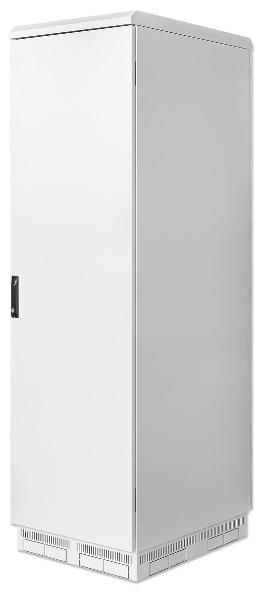 Industrieller IP55 19" Netzwerkschrank mit integrierten Lüftern, 42 HE, 1000 (T) x 600 (B) mm, grau Image 1