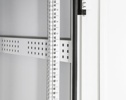 Industrieller IP55 19" Netzwerkschrank mit integrierten Lüftern, 42 HE, 1000 (T) x 600 (B) mm, grau Image 6