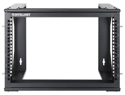 6 HE 19" Netzwerk-Laborgestell zur Wandmontage, 2 Tragschienen, schwarz Image 3