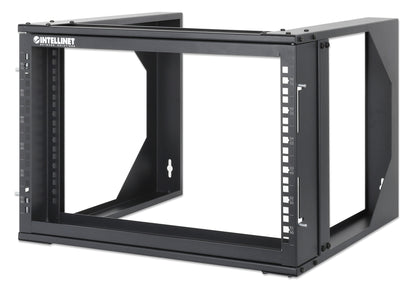 6 HE 19" Netzwerk-Laborgestell zur Wandmontage, 2 Tragschienen, schwarz Image 1