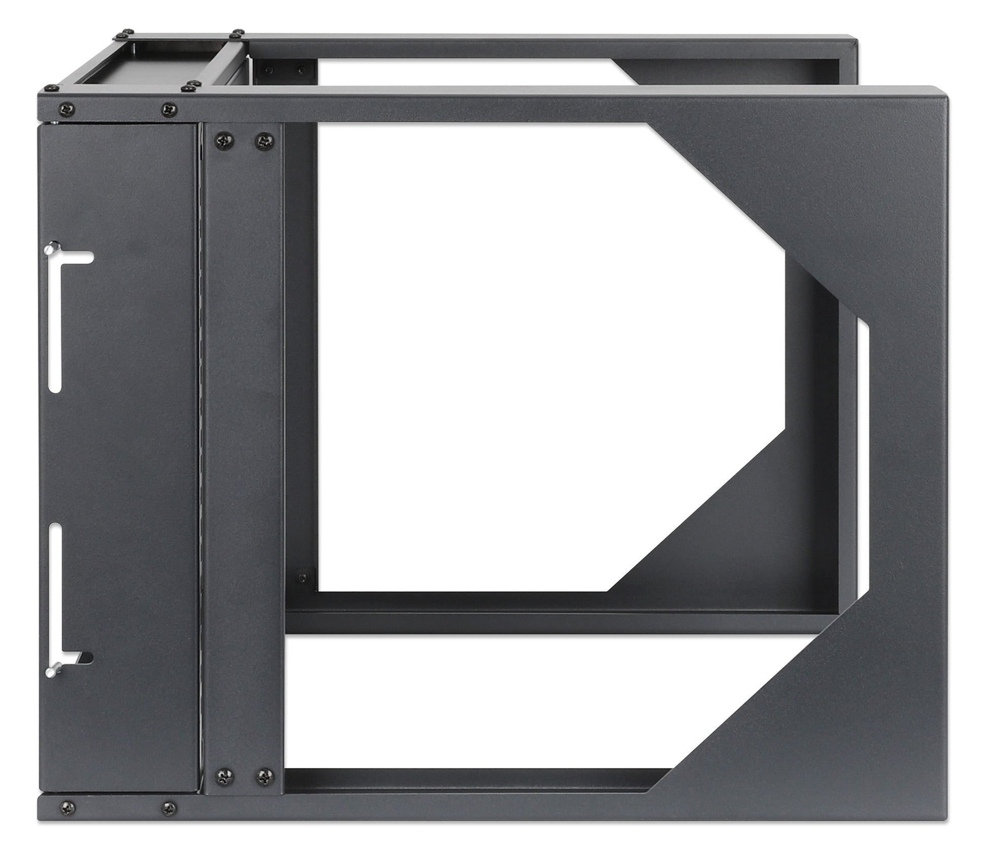 6 HE 19" Netzwerk-Laborgestell zur Wandmontage, 2 Tragschienen, schwarz Image 4