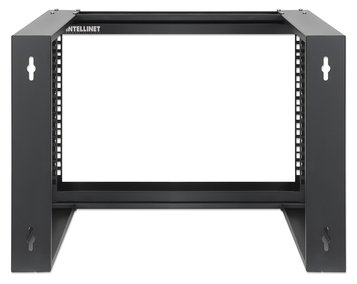 6 HE 19" Netzwerk-Laborgestell zur Wandmontage, 2 Tragschienen, schwarz Image 5