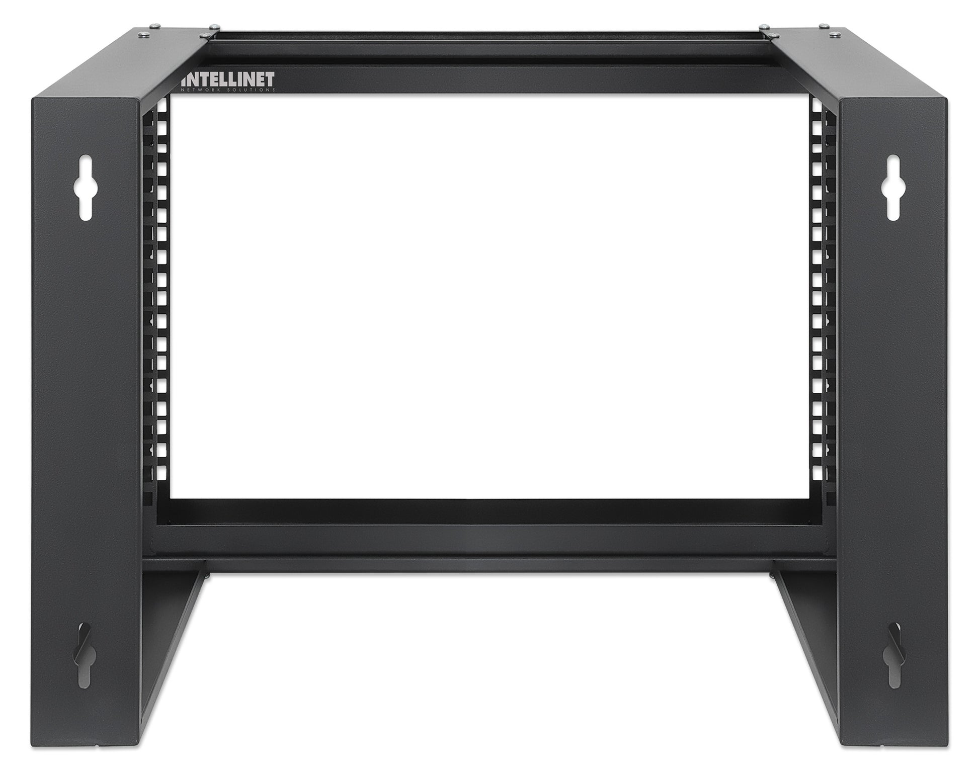 6 HE 19" Netzwerk-Laborgestell zur Wandmontage, 2 Tragschienen, schwarz Image 5