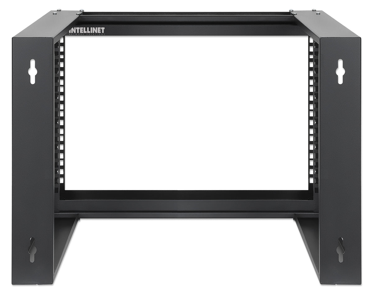 6 HE 19" Netzwerk-Laborgestell zur Wandmontage, 2 Tragschienen, schwarz Image 5