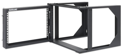 6 HE 19" Netzwerk-Laborgestell zur Wandmontage, 2 Tragschienen, schwarz Image 6
