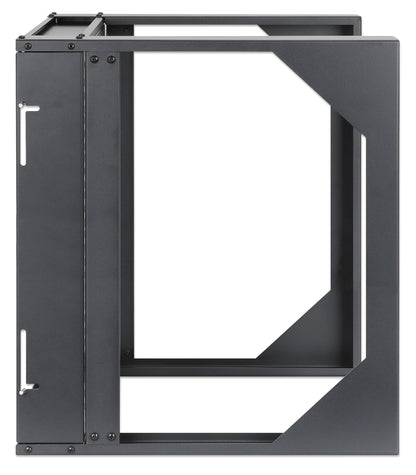 9 HE 19" Netzwerk-Laborgestell zur Wandmontage, 2 Tragschienen, schwarz Image 4