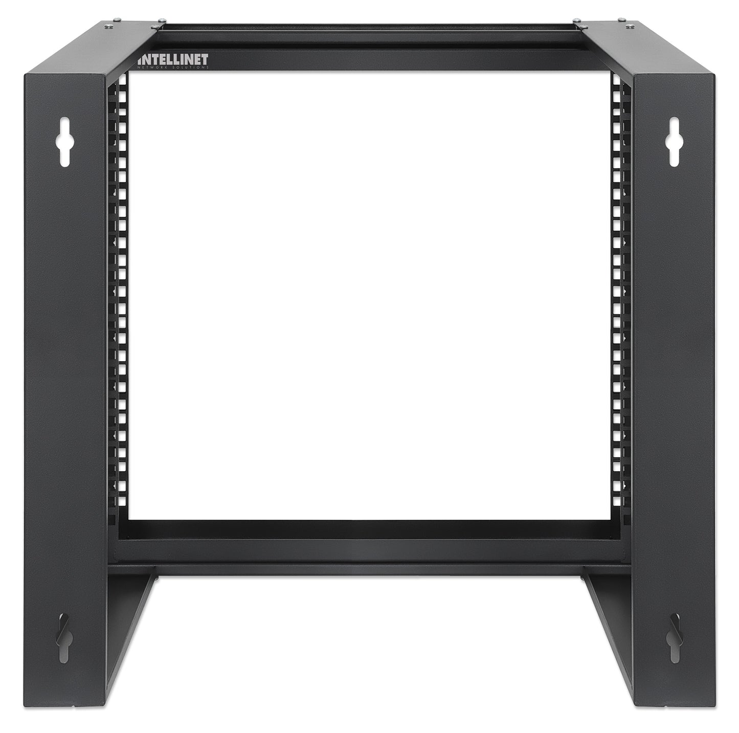 9 HE 19" Netzwerk-Laborgestell zur Wandmontage, 2 Tragschienen, schwarz Image 5