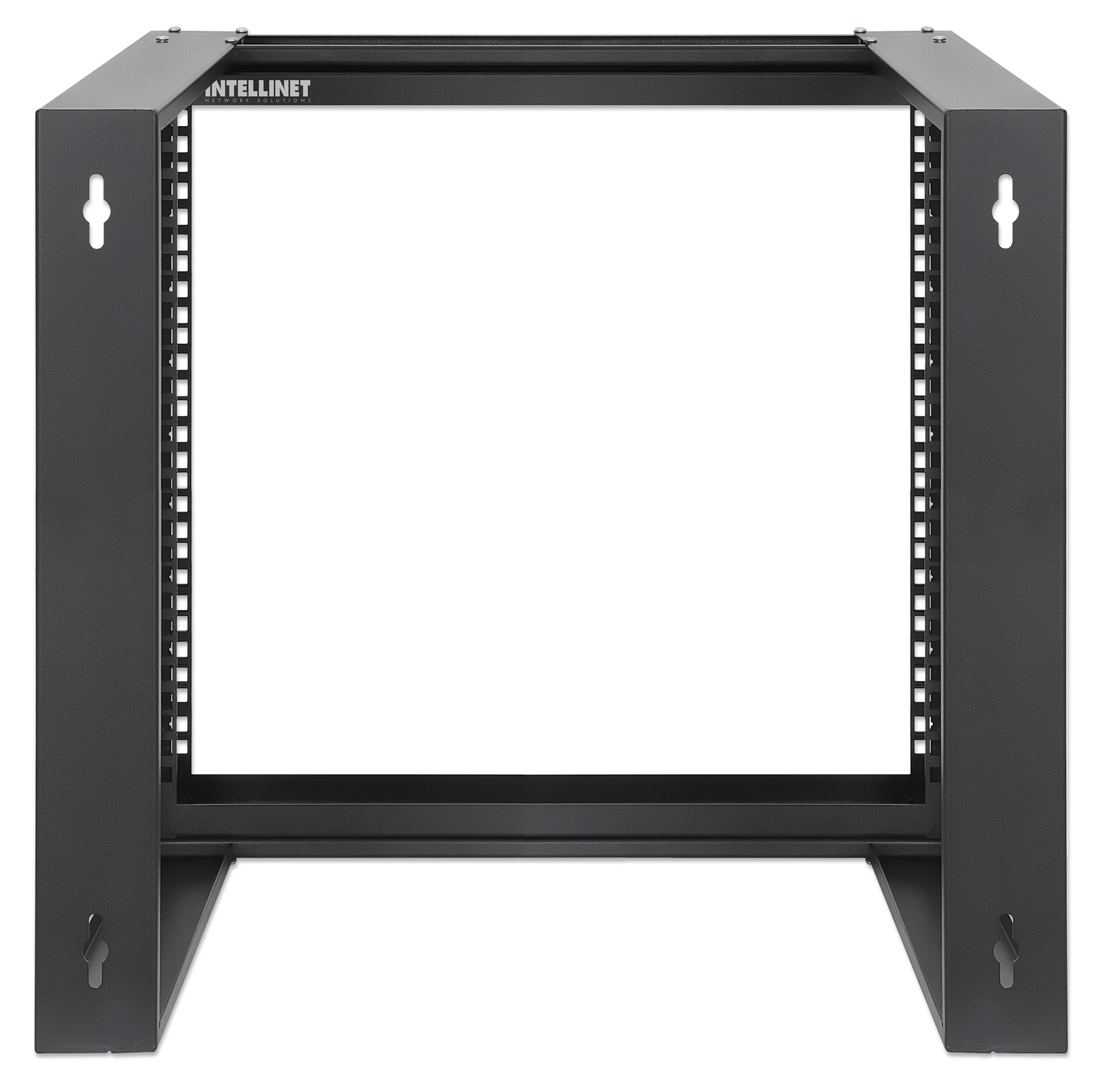 9 HE 19" Netzwerk-Laborgestell zur Wandmontage, 2 Tragschienen, schwarz Image 5