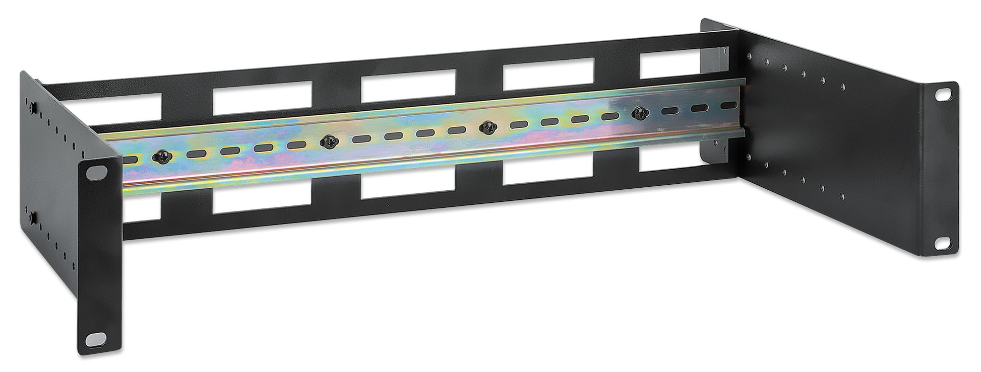 Tiefenverstellbarer 19" DIN-Hutschienenträger, 2 HE Image 3