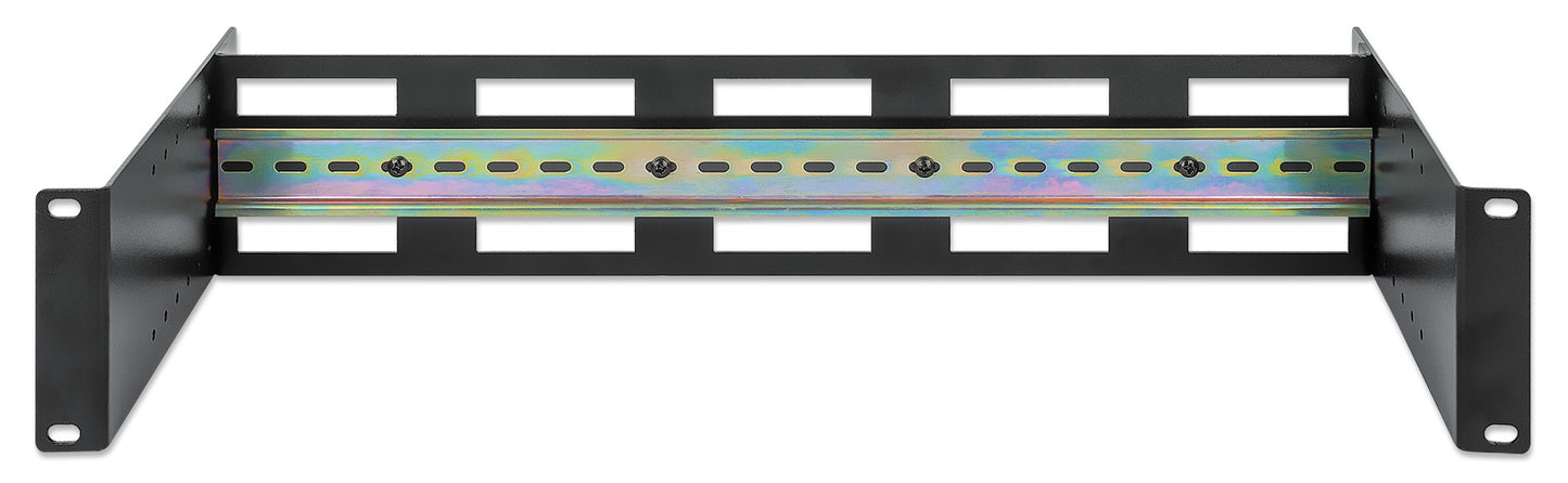 Tiefenverstellbarer 19" DIN-Hutschienenträger, 2 HE Image 4