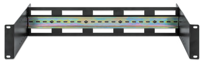 Tiefenverstellbarer 19" DIN-Hutschienenträger, 2 HE Image 4