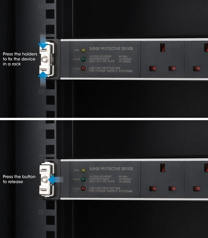 Clip zur werkzeuglosen Rackmontage, 1 HE, 12er-Pack Image 9