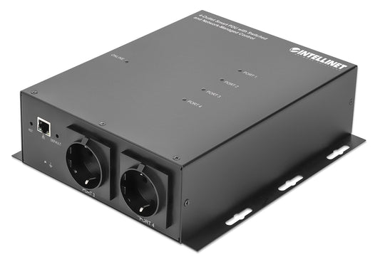 4-fach Smart PDU mit schaltbaren Steckdosen und Netzwerk-Management Image 1