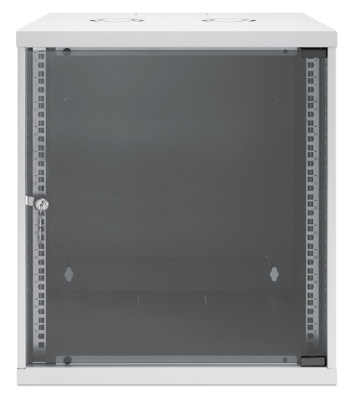 12 HE 19" Netzwerk-Wandverteiler, Basic Line, 400 mm Tiefe, grau Image 3