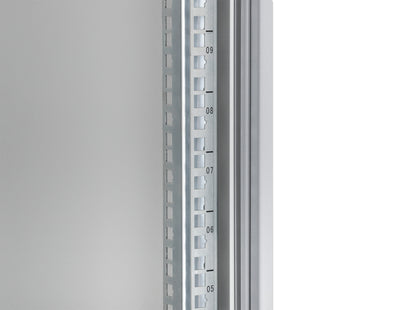12 HE 19" Netzwerk-Wandverteiler, Basic Line, 400 mm Tiefe, grau Image 7