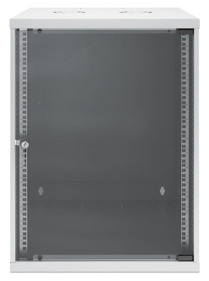 15 HE 19" Netzwerk-Wandverteiler, Basic Line, 400 mm Tiefe, grau Image 3