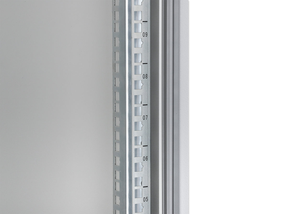 20 HE 19" Netzwerk-Wandverteiler, Basic Line, 400 mm Tiefe, grau Image 7