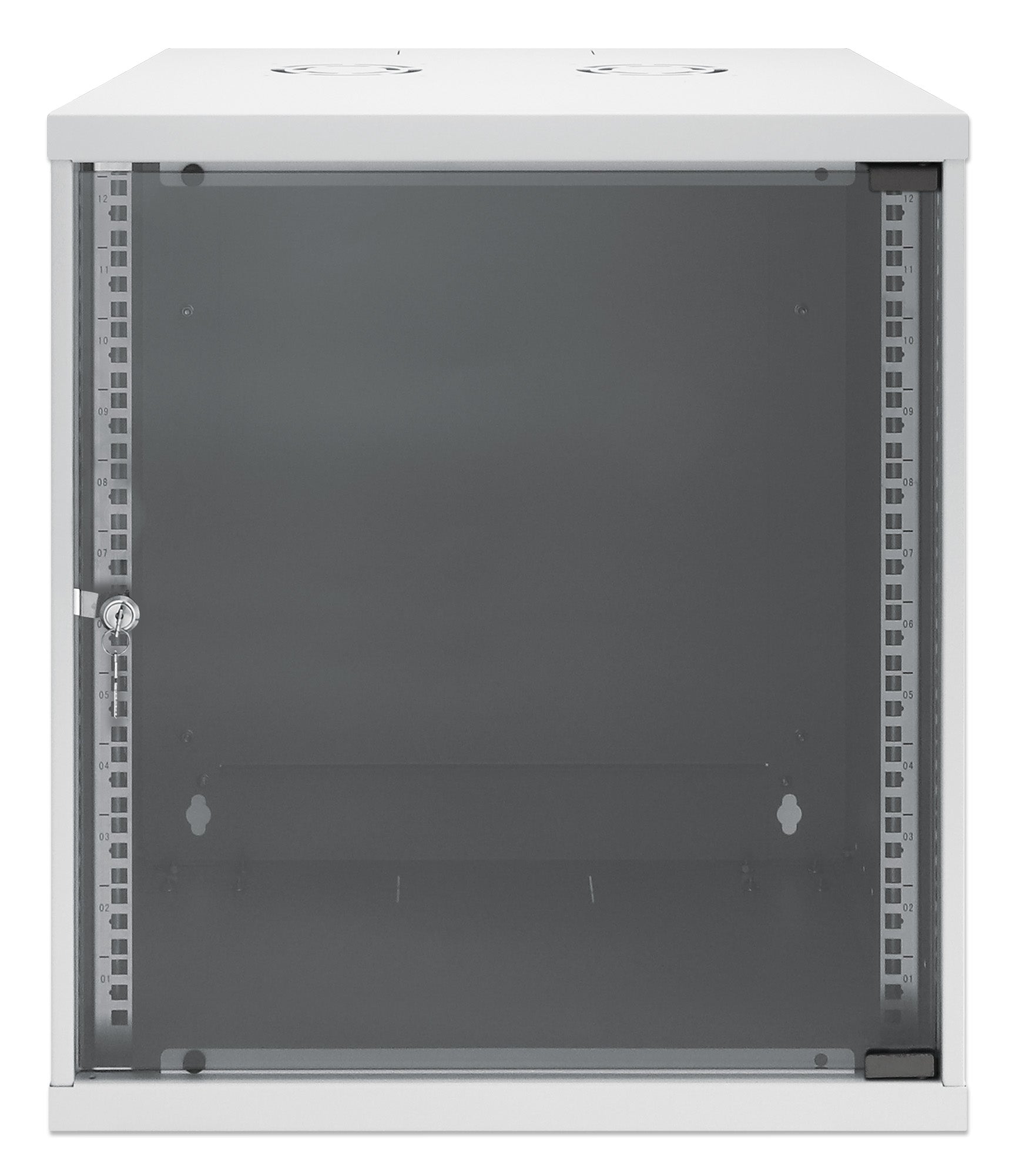 12 HE 19" Netzwerk-Wandverteiler, Basic Line, 560 mm Tiefe, grau Image 3
