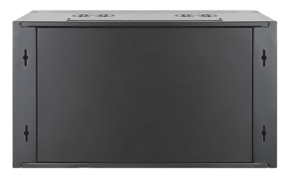 6 HE 19" Netzwerk-Wandverteiler, werkzeuglose Montage, 450 mm Tiefe, schwarz Image 6