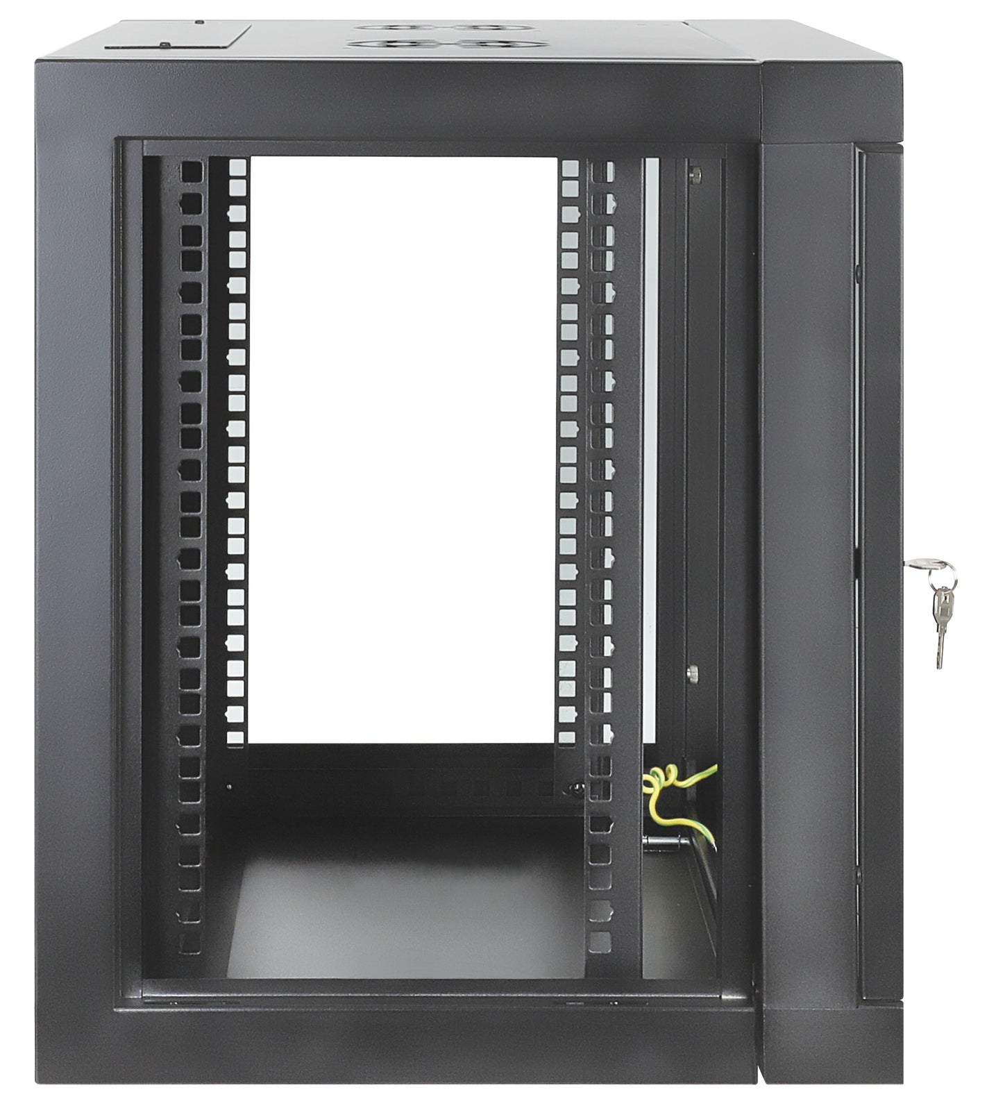 9 HE 19" Netzwerk-Wandverteiler, werkzeuglose Montage, 450 mm Tiefe, schwarz Image 7