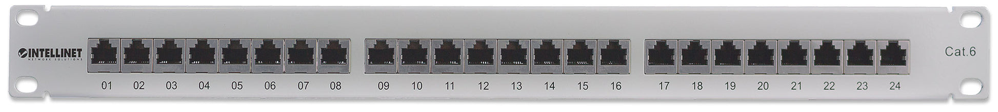 Cat6 24-Port Patchpanel, geschirmt, 1 HE Image 3