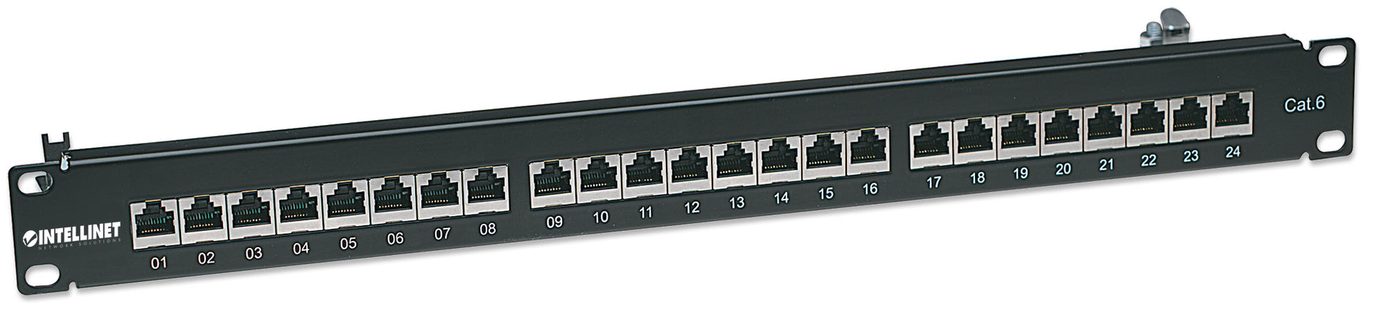 Cat6 24-Port Patchpanel, geschirmt, 1 HE Image 3