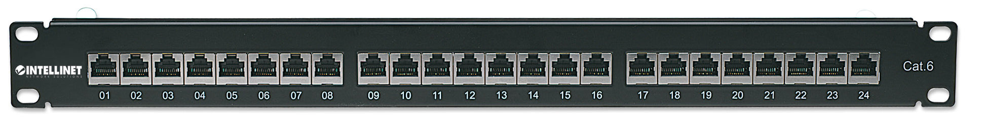 Cat6 24-Port Patchpanel, geschirmt, 1 HE Image 4