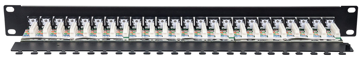 Abschließbares Cat6 24-Port Patchpanel, 1 HE Image 4