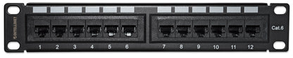 10" Cat6 12-Port Patchpanel, 1 HE Image 3