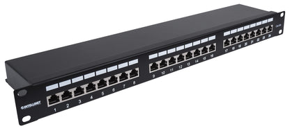 Cat6a 10G 24-Port Patchpanel, geschirmt, 1 HE Image 2